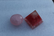 Load image into Gallery viewer, Rose Quartz Medium Orgonite Pyramid LOVE
